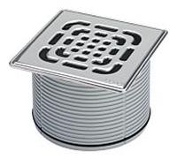Viega Advantix haut 555511 150 x 150 mm, en matière plastique grise, en acier inoxydable 2000 match1 0,4404