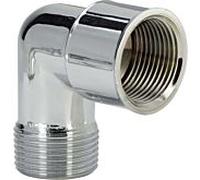 Viega angle 1613 3/8 "R / Rp, 90 °, cuivré, chromé