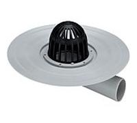 Viega balcon / terrasse Advantix 289379 DN 50, plastique gris, siphon horizontal, avec bac à gravier