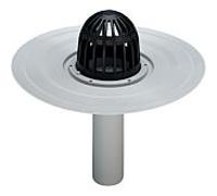 Viega balcon / terrasse Advantix 289393 DN 50, plastique gris, siphon vertical, avec bac à gravier