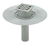Viega balcon / terrasse Advantix 557102 DN 70, plastique gris, écoulement vertical, sans siphon