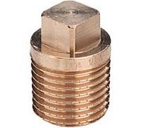 Viega bouchon en laiton rouge 3/8 "R 3/8, laiton rouge, carré