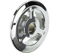 Viega bride 655457 Ø 68,4 mm, plastique chromé, pour la fixation du trop-plein