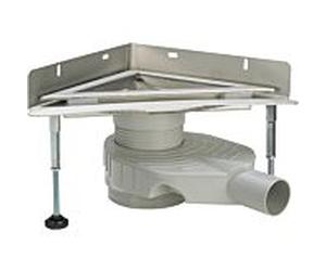 Viega corps de drain d'angle Advantix 592.363 droite, DN 40/50, acier inoxydable, Rahmen mat 4972,80