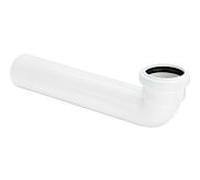 Viega coude 667375 DN 40x40x245mm, 90 degrés, plastique blanc , flexible, avec joint