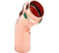 Viega Profipress coude 292508 15 mm, 45°, cuivre, SC-Contur, extrémité à insérer