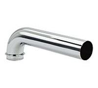 Viega coude de sortie 116828 DN 32 x 175 mm, 90°, laiton chromé, avec bord bridé