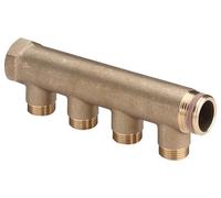 Viega Distributeur 1057 En 2 Voies 100Mm Laiton