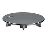 Viega – Ensemble d'équipement Domoplex 649968 – Couvercle chromé Ø75 mm pour trou Ø52 mm