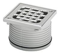 Viega fixation 4934. 2000 100x100mm, vissé, avec cadre en plastique