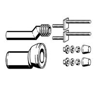 Viega Garniture de raccordement pour WC 344382