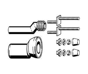 Viega Garniture de raccordement pour WC 344382