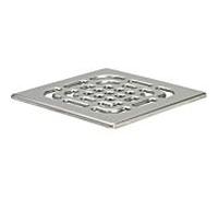 Viega grille 4933.4 143x143mm, Inox dessiné