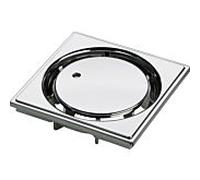 Viega grille Advantix 446086 Visign, 100x100 mm, plastique chromé