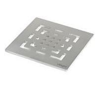 Viega Grille Advantix 492335 Visign RS2, 143 x 143 mm, acier inoxydable massif