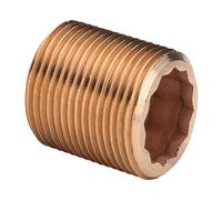 Viega Langnippel 3535 Avec Polyèdre Intérieur En G3/4 x 80mm Bronze Rouge