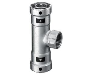 Viega Megapress t piece sc acier bi.dr. 2x3/4 bix2 695255