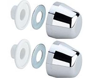 Viega montage match0 107505 plastique chromé, accessoires de couverture pour mur WC