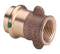 Viega Pièce de transition Sanpress 298913 18 mm x Rp 2000 / 2, bronze ou bronze silicium, SC-Contur