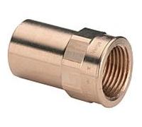 Viega pièce d'insertion Sanpress 135430 42 mm x Rp 2000 2000 / 2, bronze à canon ou bronze au silicium, extrémité d'insertion
