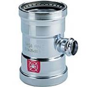 Viega Pièce en T Prestabo 598051 108 x 88,9 x 108 mm, acier non allié, SC-Contur