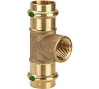 Viega Pièce en T Sanpress 126230 42 x Rp 2000 /2 x 42 mm, bronze ou bronze au silicium, contour SC