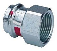 Viega Adaptateur Prestabo 559090 18 mm x Rp 1/2, acier non allié, SC-Contur, polygonal