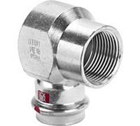 Viega angle Prestabo 601294 28 mm x Rp 3/4, 90 degrés, acier non allié, SC-Contur