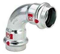 Viega Prestabo coude 558178 42 mm, 90 degrés, acier non allié, SC-Contur
