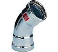 Viega Prestabo coude 597603 64 mm, 45 degrés, acier non allié, SC-Contur