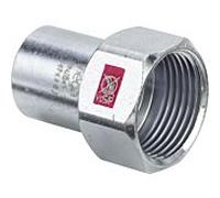 Viega Insert Prestabo 559168 22 mm x Rp 1/2, acier non allié, extrémité mâle