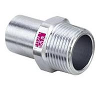 Viega pièce d'insertion Prestabo 642044 15 mm x R 1/2, acier non allié, SC-Contur, extrémité d'insertion