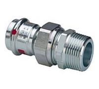 Viega Prestabo raccord à vis 559267 28 mm x R 2000 , acier non allié, 2000 plat, SC-Contur, polygonal