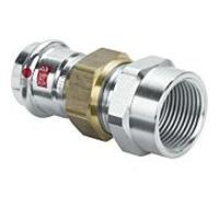 Viega Prestabo raccord à vis 643508 42 mm x Rp 2000 2000 / 2, acier non allié, joint plat, SC-Contur, polygone