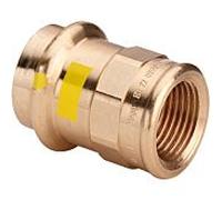 Viega Profipress G pièce de transition 346379 15 mm x Rp 2000 /2, bronze, SC-Contur, polygone