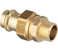 Viega Profipress Sanpress-Raccord union, d 12mm, R 3/8 bronze rouge ou bronze si