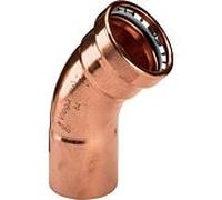 Viega Profipress XL coude 577773 64 mm, 45 °, cuivre, SC-Contur, embout mâle