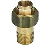 Raccord de tuyau Viega 118327 42 mm x R 1 1/2, bronze/bronze au silicium, joint conique