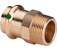 Viega Raccord Sanpress 2211 RG, SC-Contur avec filetage extérieur 22 mm x 3/4", 104306.