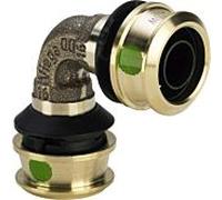 Viega Raxofix arc 647025 25 mm, 90 degrés, avec SC-Contur, bronze silicone