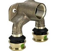 Viega Raxofix écran double paroi 645946 16mmxRp 1 / 2x16mm, bronze de silicium, avec SC-Contur
