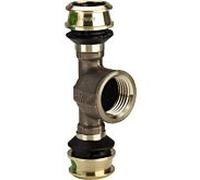 Viega Pièce en T Raxofix 647131 20xRp 1 / 2x20mm, avec SC-Contur, bronze de silicium