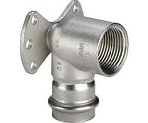 Viega rondelle de mur Sanpress Inox 437282 28mmxRp 1, acier inoxydable, SC-Contur