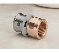 Viega Sanfix Fosta Sanfix P-Übergangsstück, d 16mm, Rp 1/2 Rotguss Modell 2112,