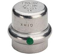 Viega Sanpress Inox cap 452889 28mm, acier inoxydable, SC-Contur