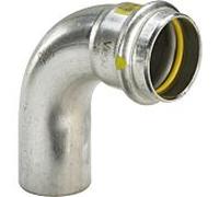 Viega Sanpress Inox G coude 486068 18 mm, 90°, acier inoxydable, SC-Contur