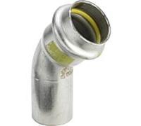 Viega Sanpress Inox G coude 486204 18 mm, 45°, acier inoxydable, SC-Contur