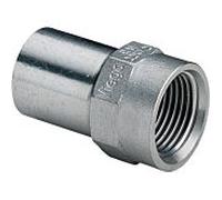 Viega Sanpress Inox Insert 436803 18mmxRp 1/2, acier inoxydable, polygonale