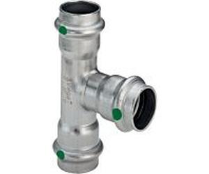 Viega Sanpress Inox pièce en T 435943 22x18x22mm, acier inoxydable, SC-Contur