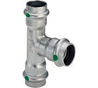Viega Sanpress Inox Tee 435936 22x15x22mm, acier inoxydable, SC-Contur